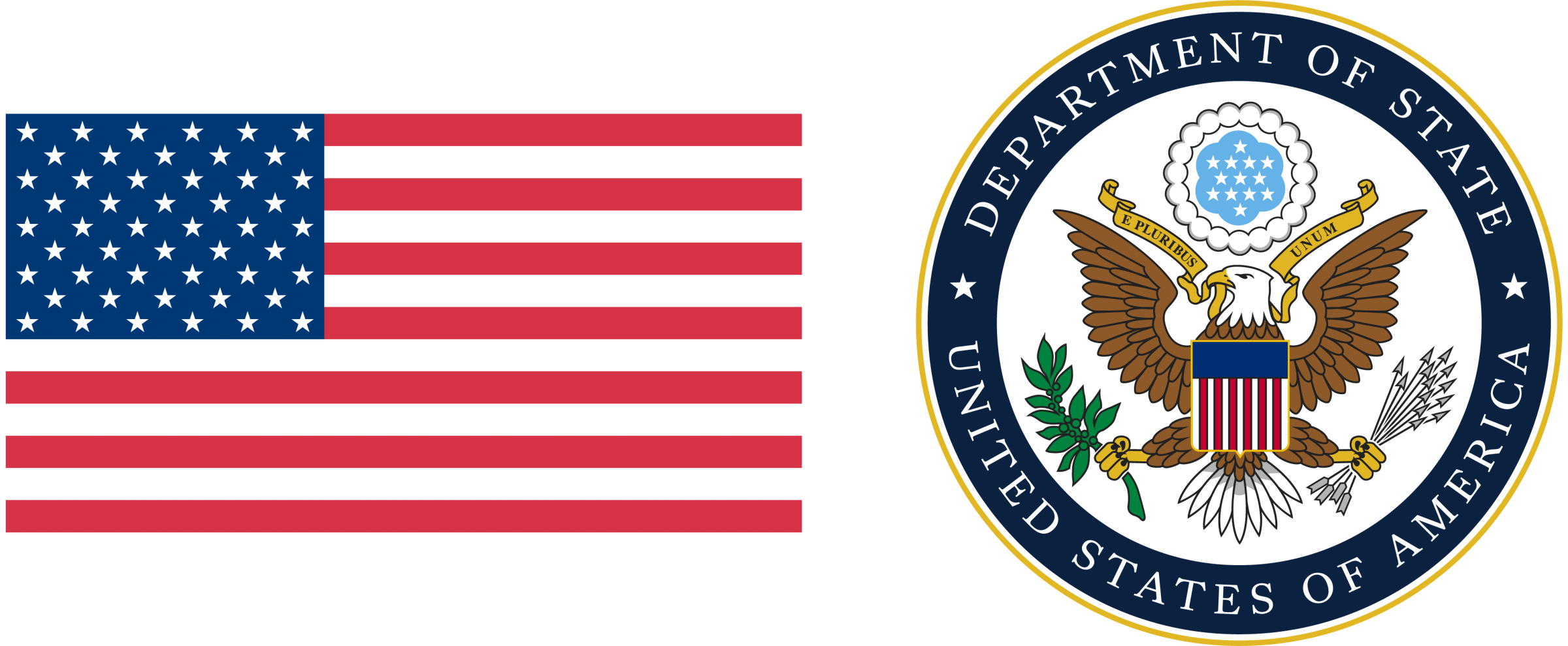 U.S. Flag and State Department Seal
